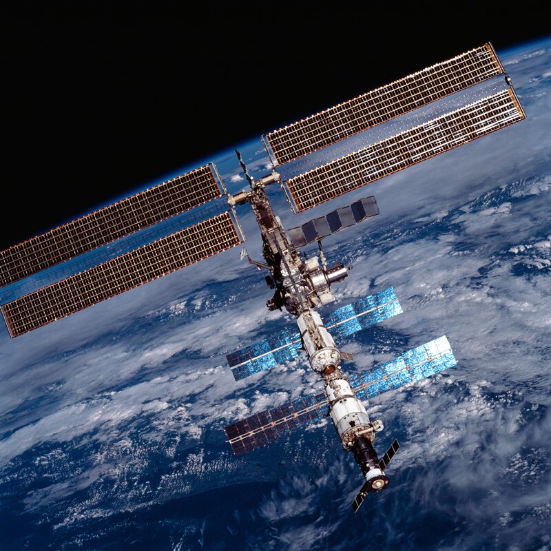 International Space Station orbiting Earth