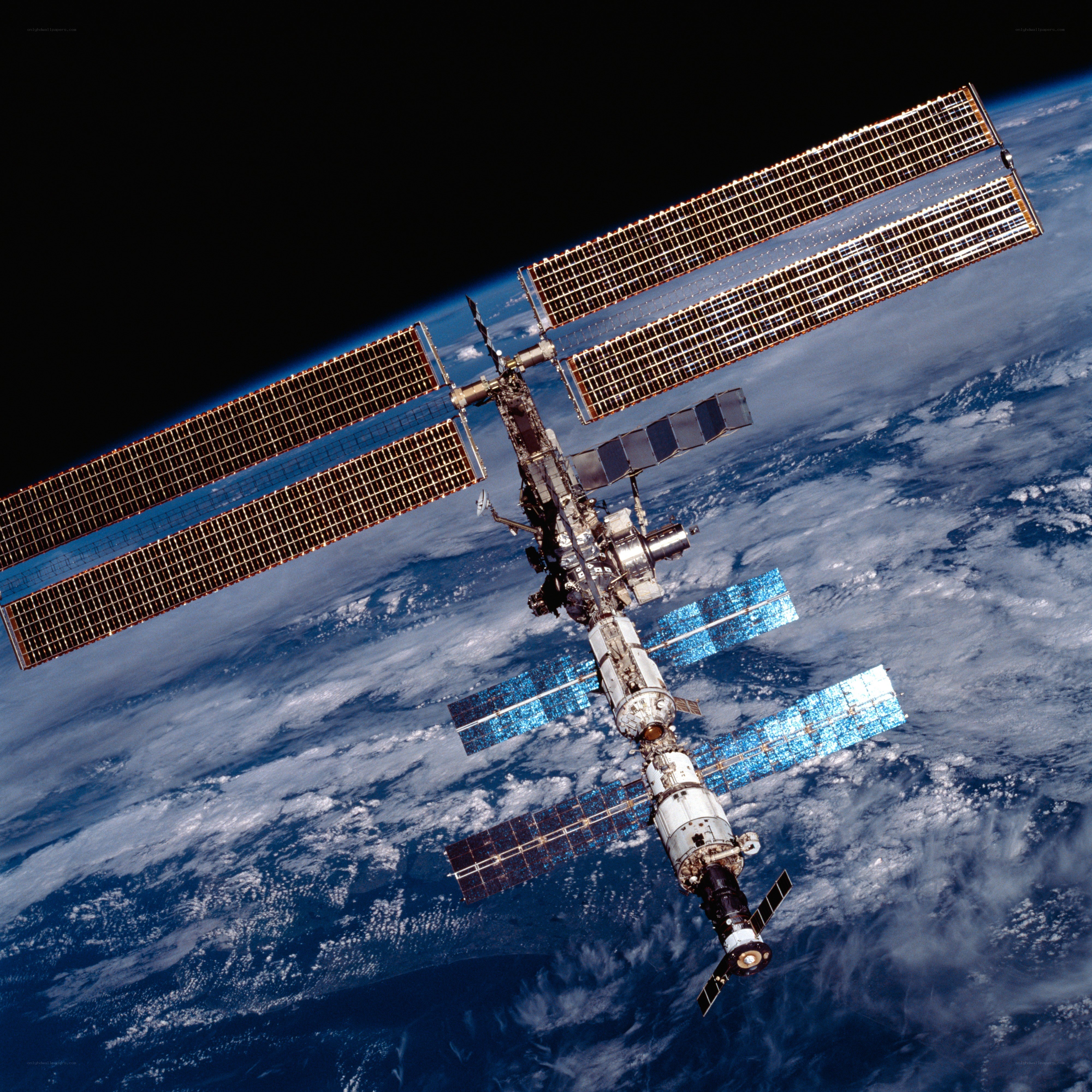 International Space Station orbiting Earth