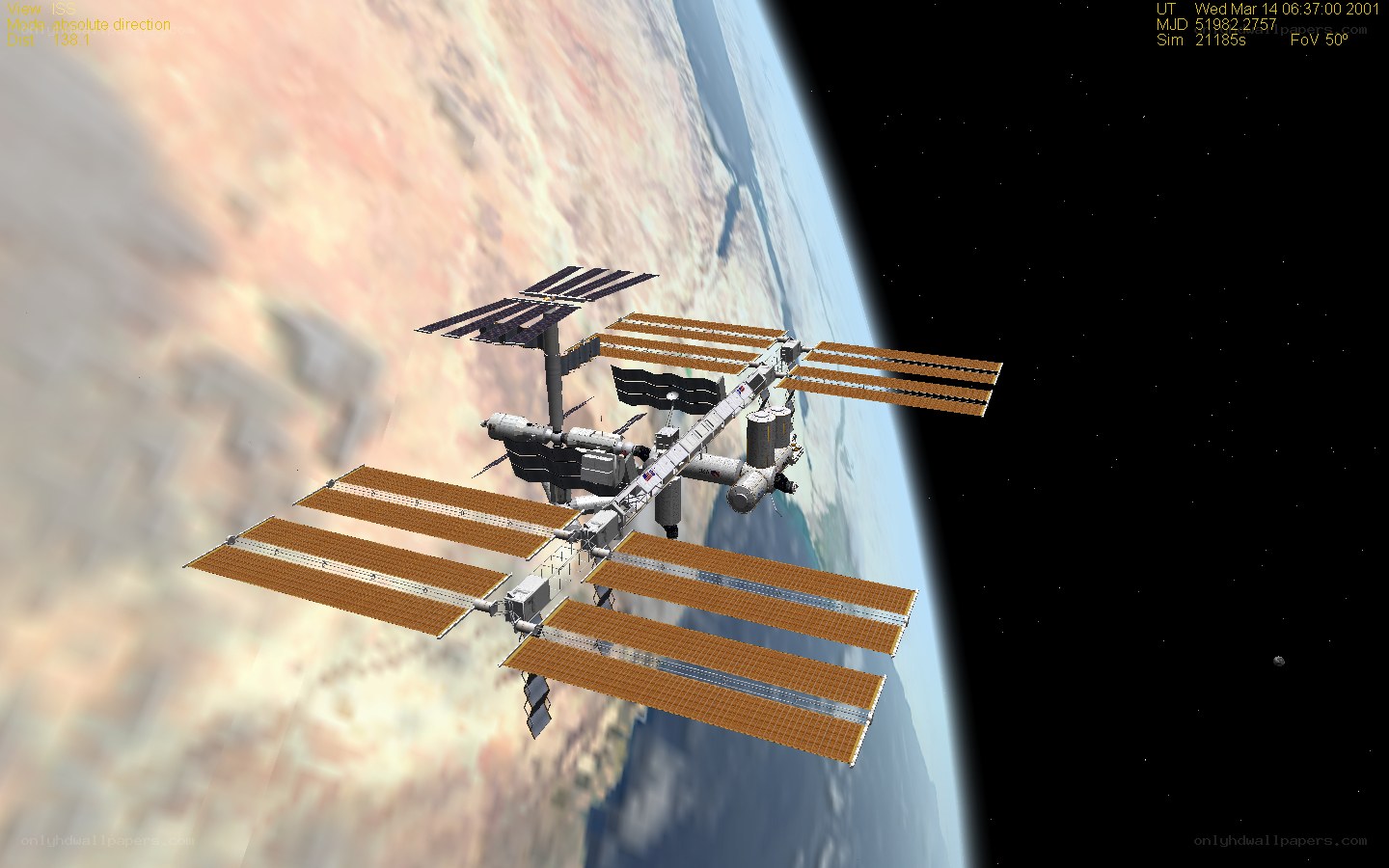 International Space Station orbiting Earth