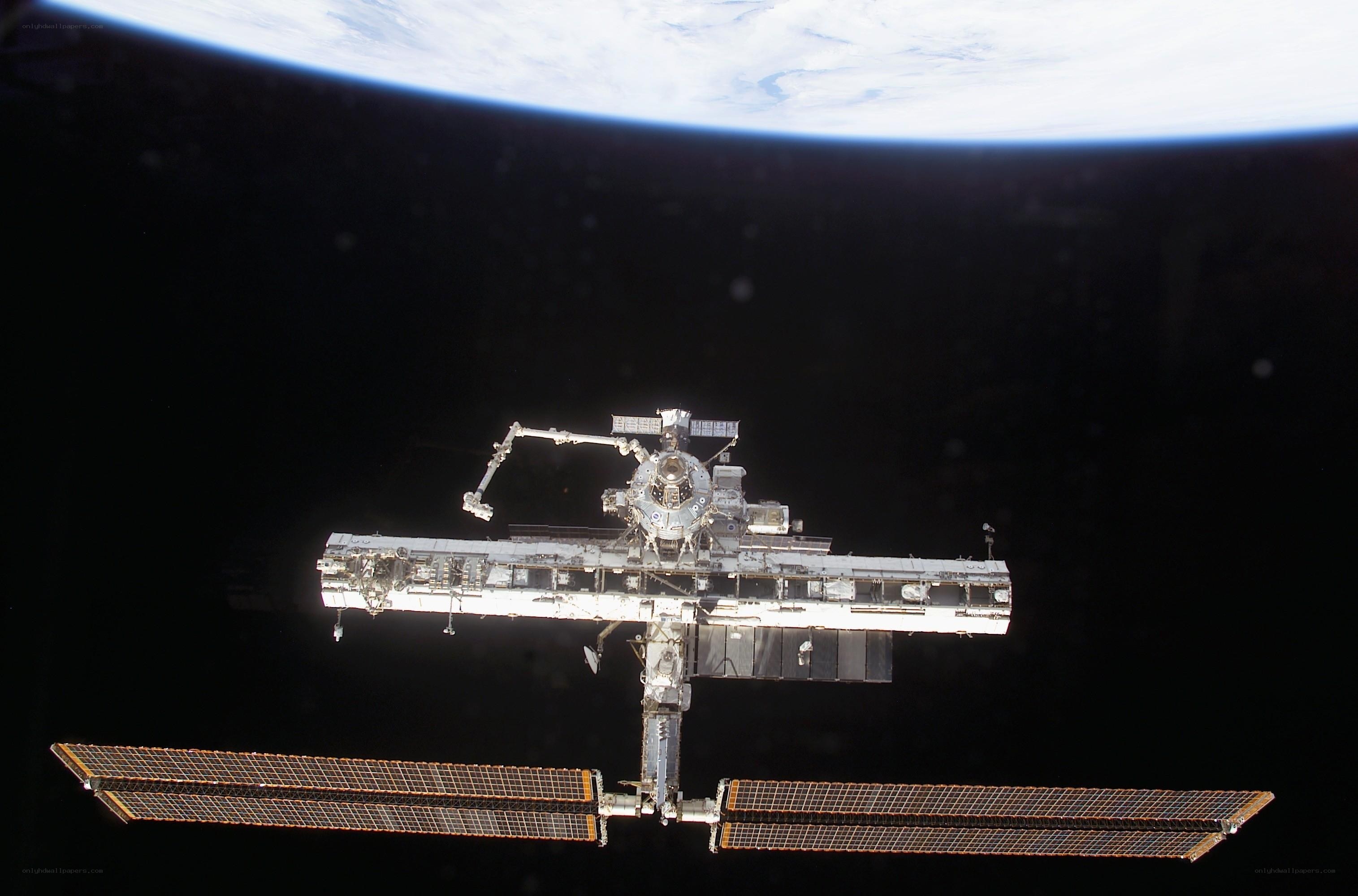 International Space Station orbiting Earth