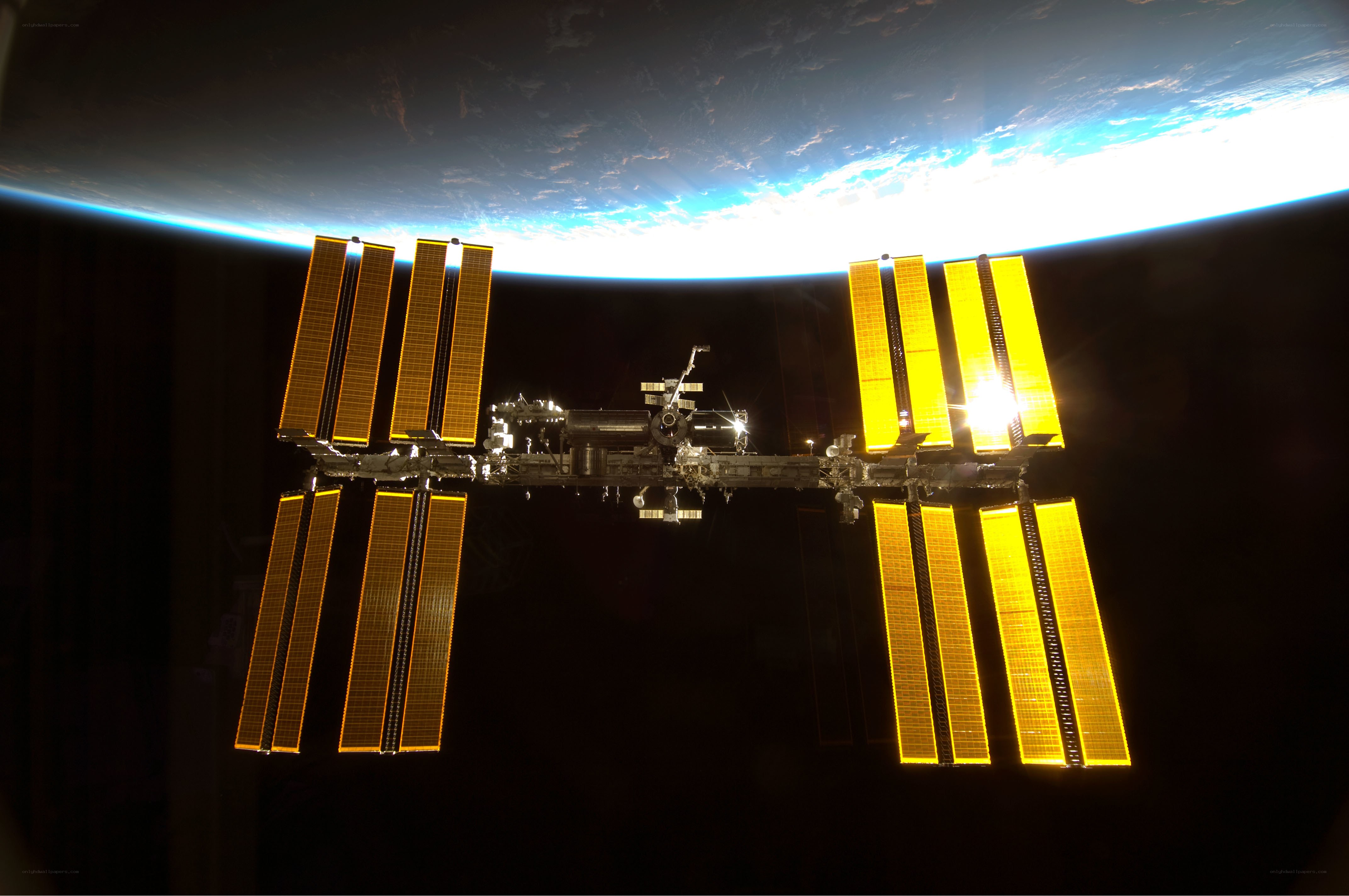 International Space Station orbiting Earth
