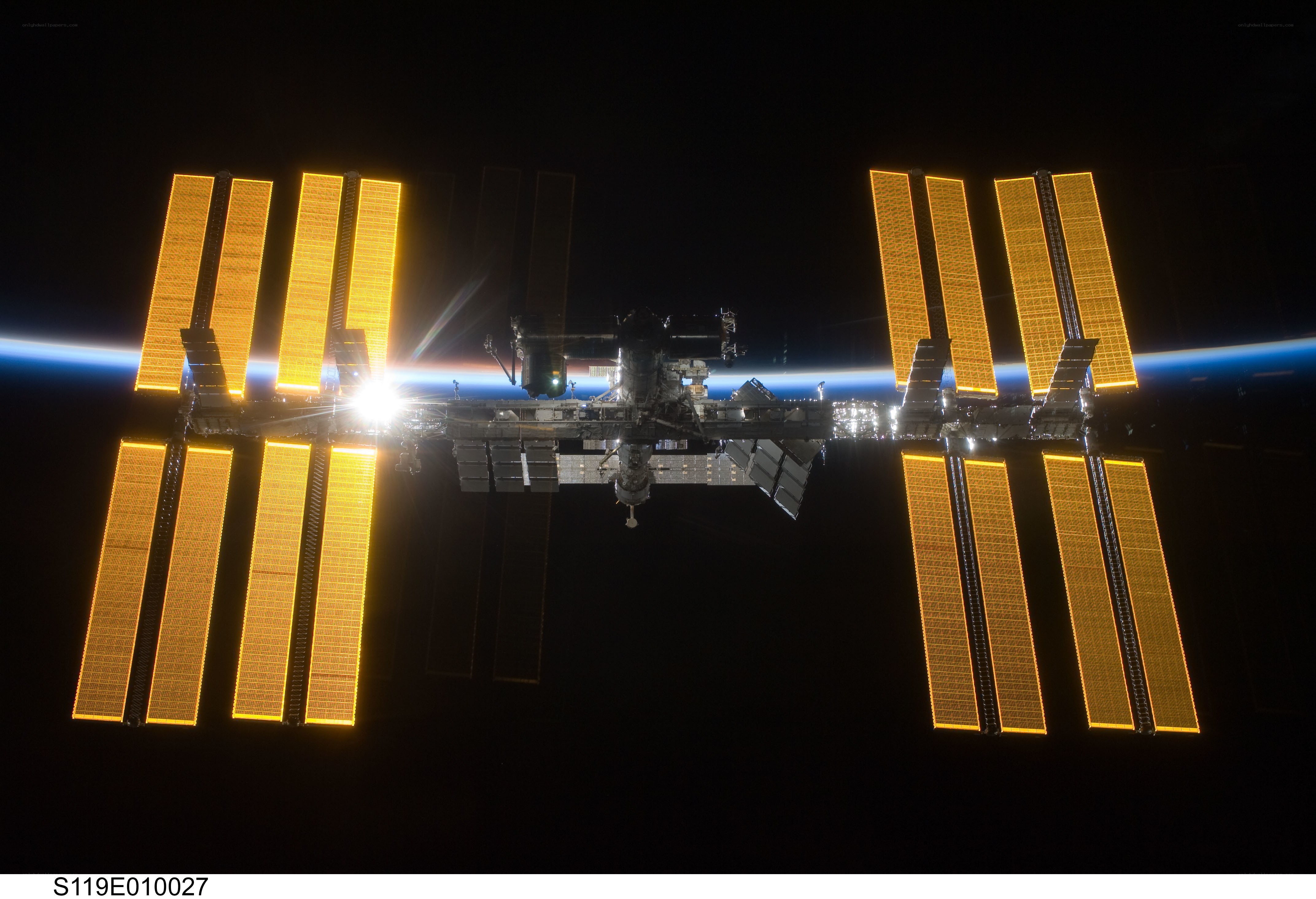 International Space Station orbiting Earth