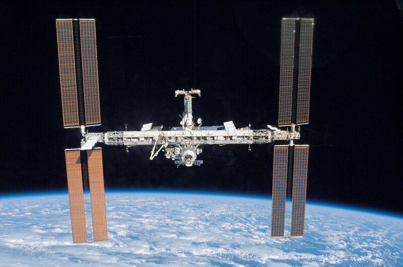 International Space Station orbiting Earth