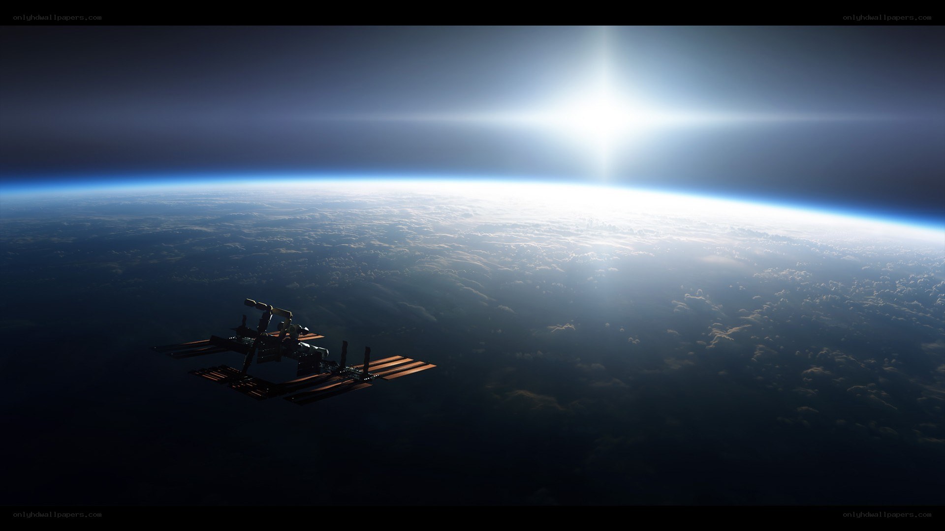International Space Station orbiting Earth