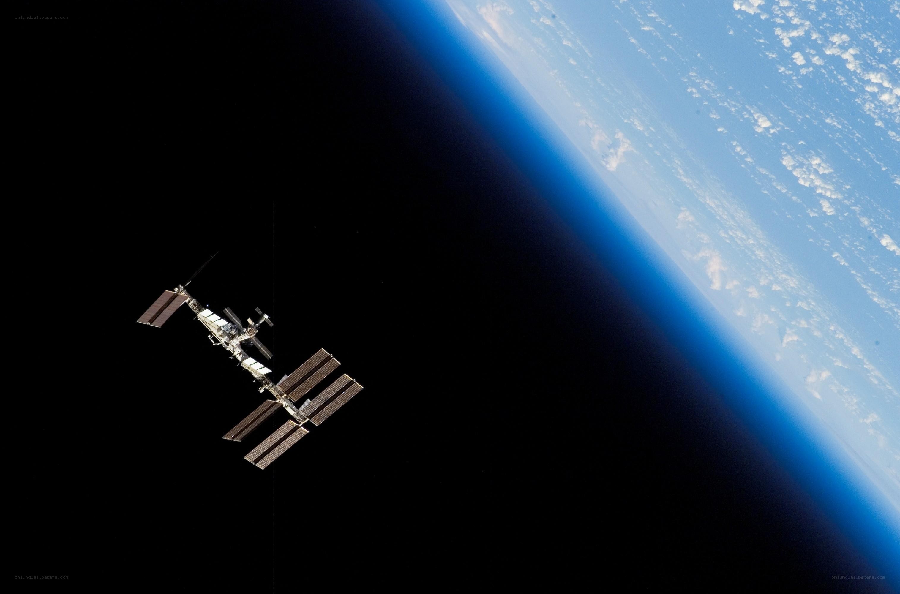 International Space Station orbiting Earth