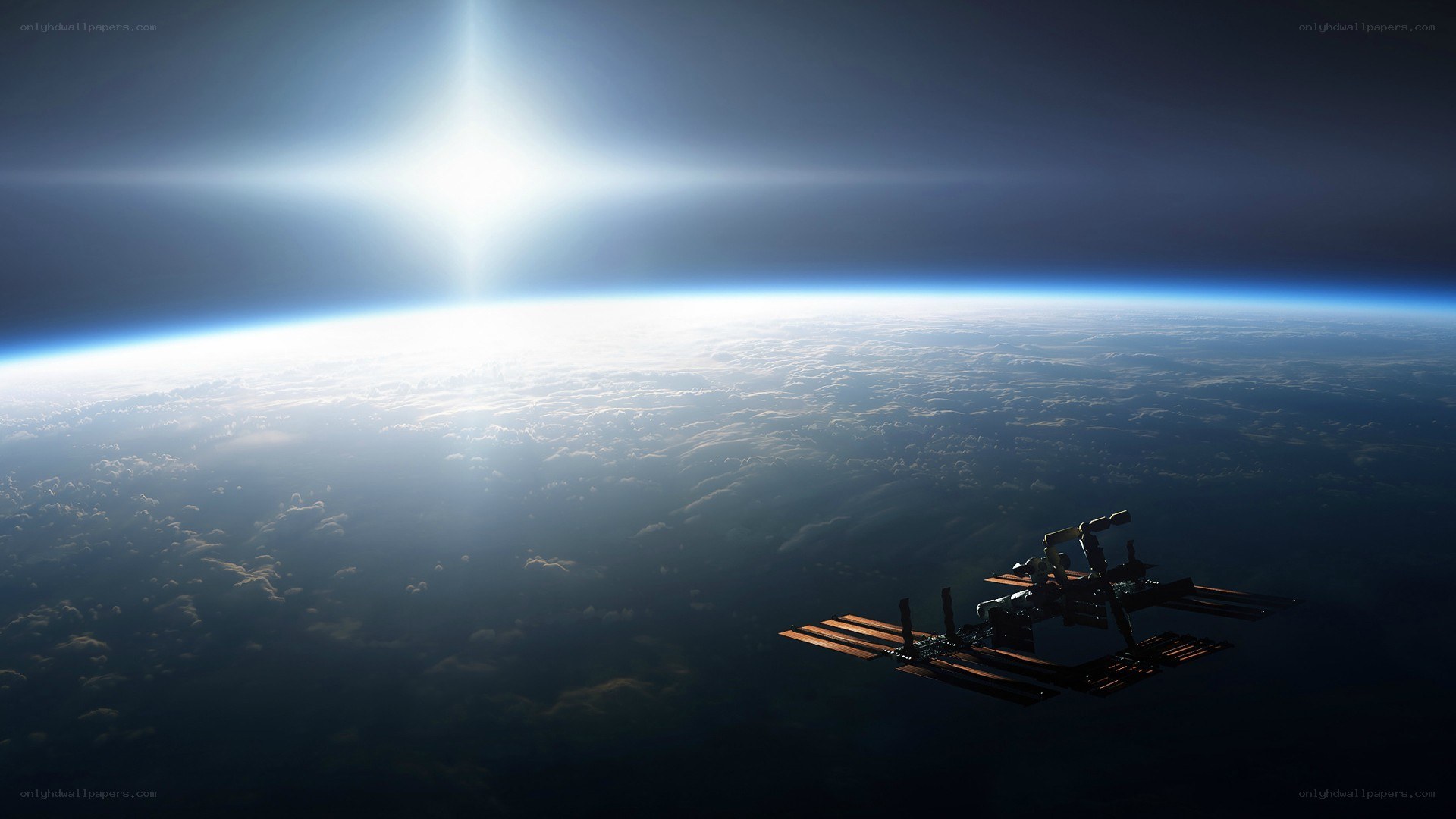 International Space Station orbiting Earth