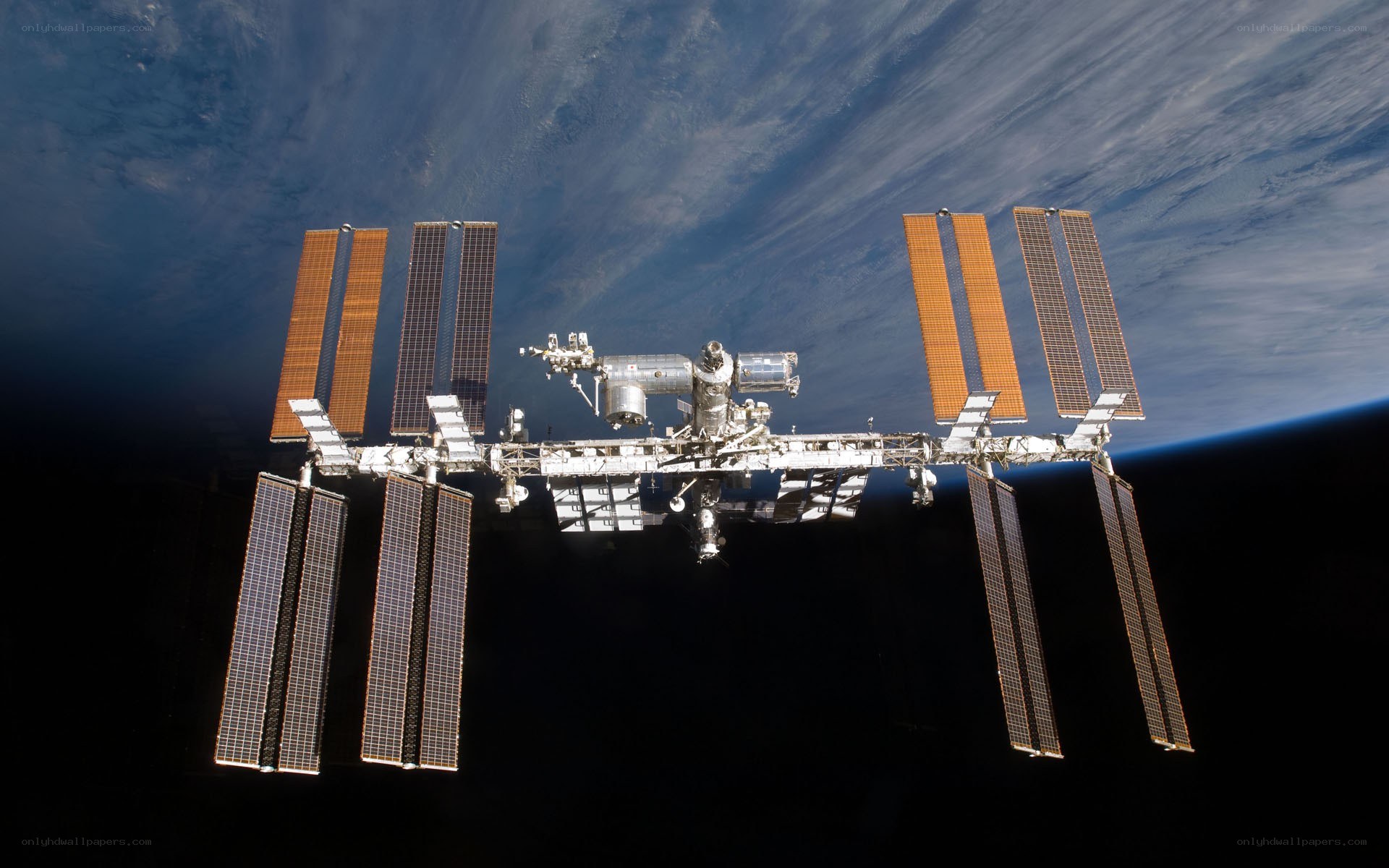 International Space Station orbiting Earth