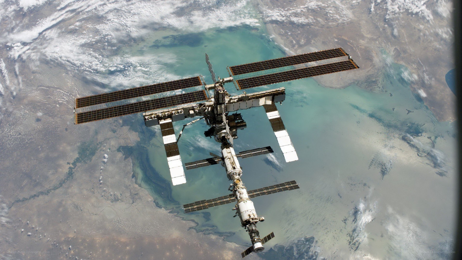 International Space Station orbiting Earth