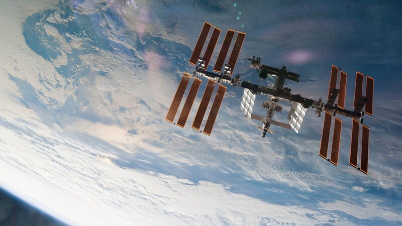 International Space Station orbiting Earth