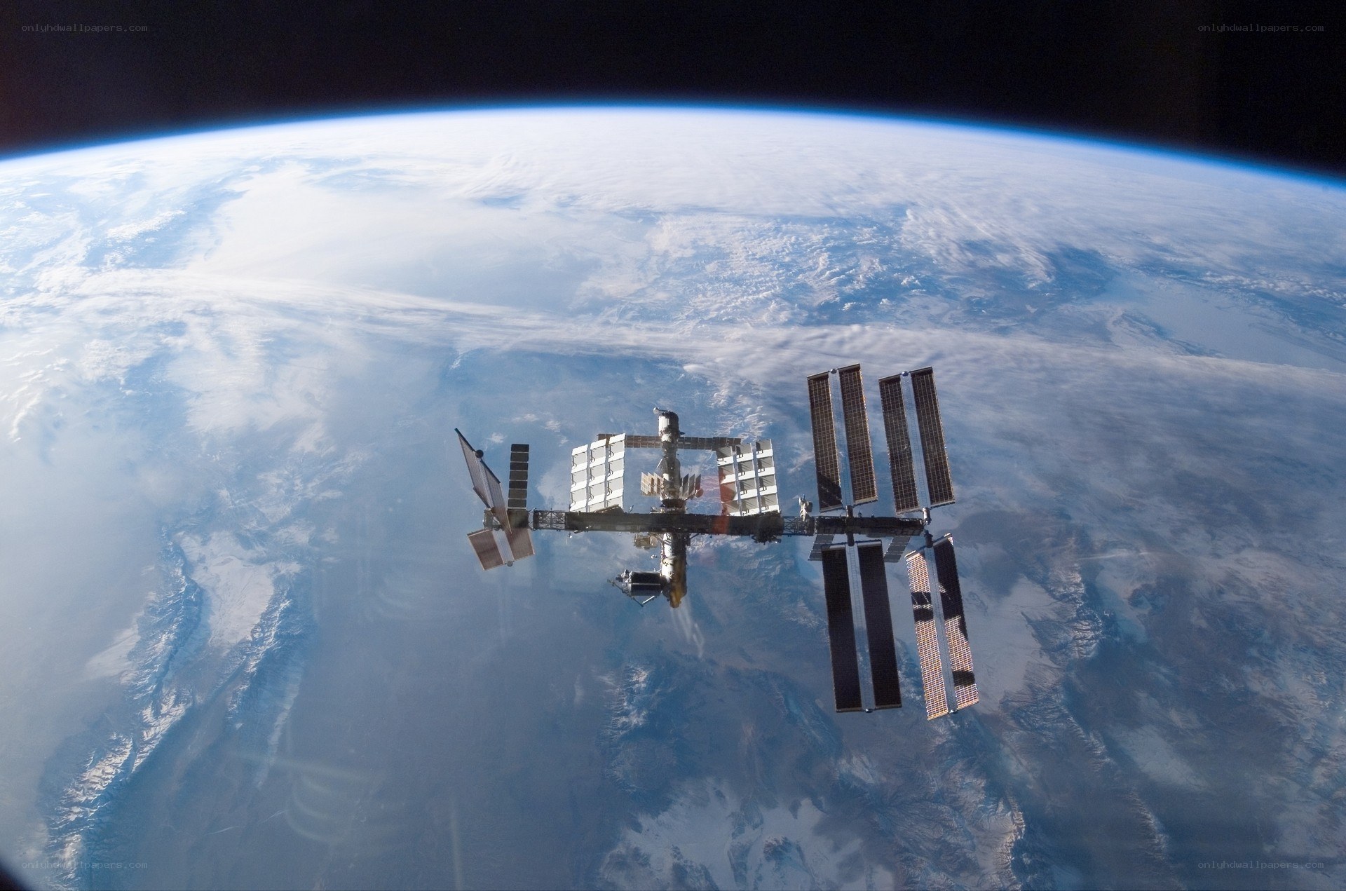 International Space Station orbiting Earth