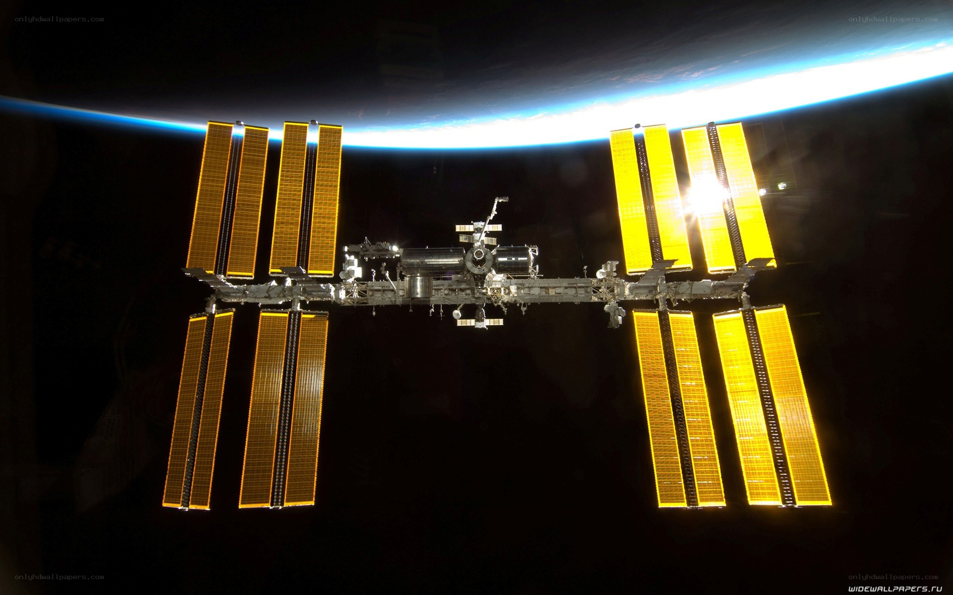 International Space Station orbiting Earth