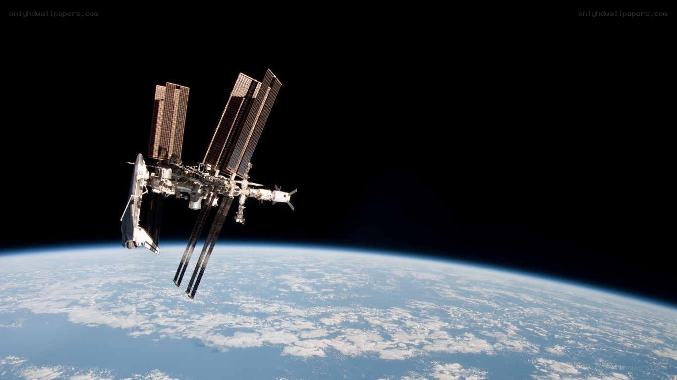 International Space Station orbiting Earth