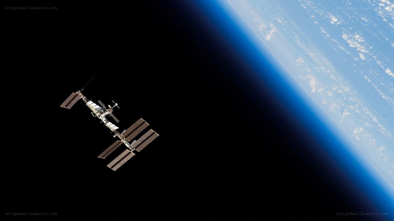 International Space Station orbiting Earth