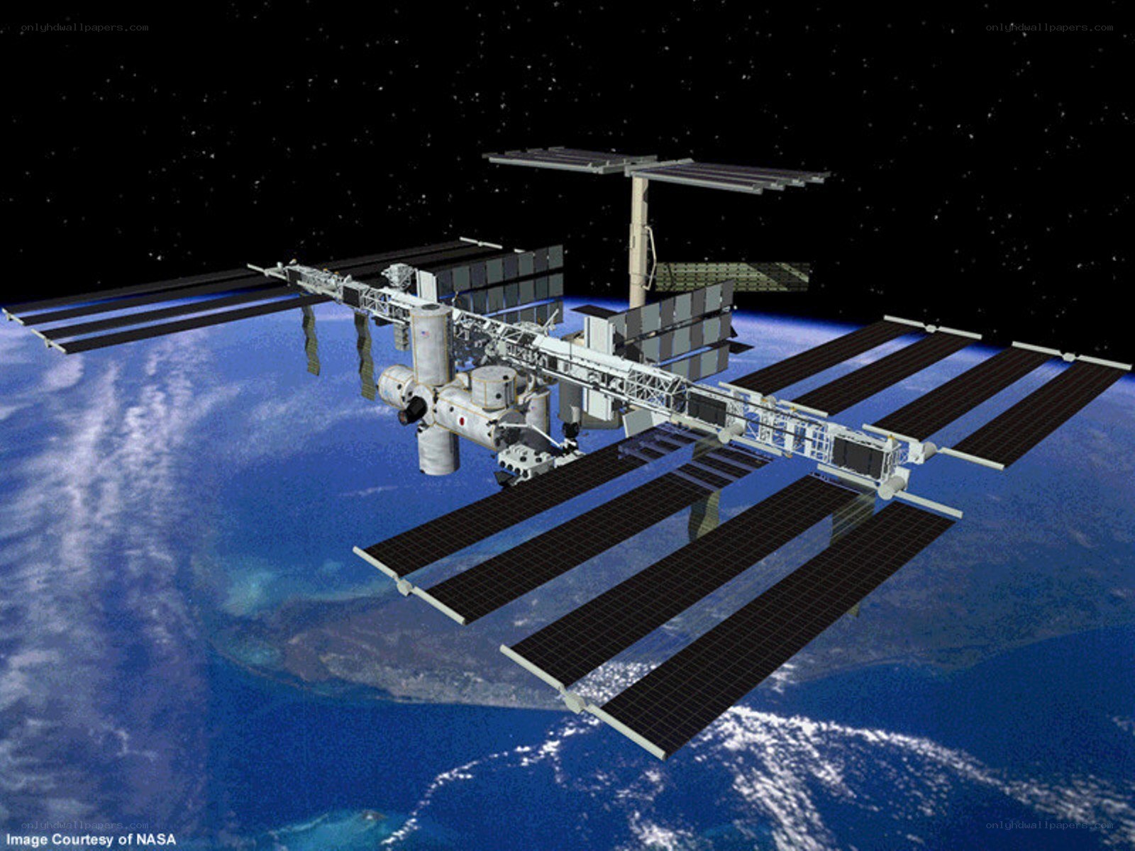International Space Station orbiting Earth