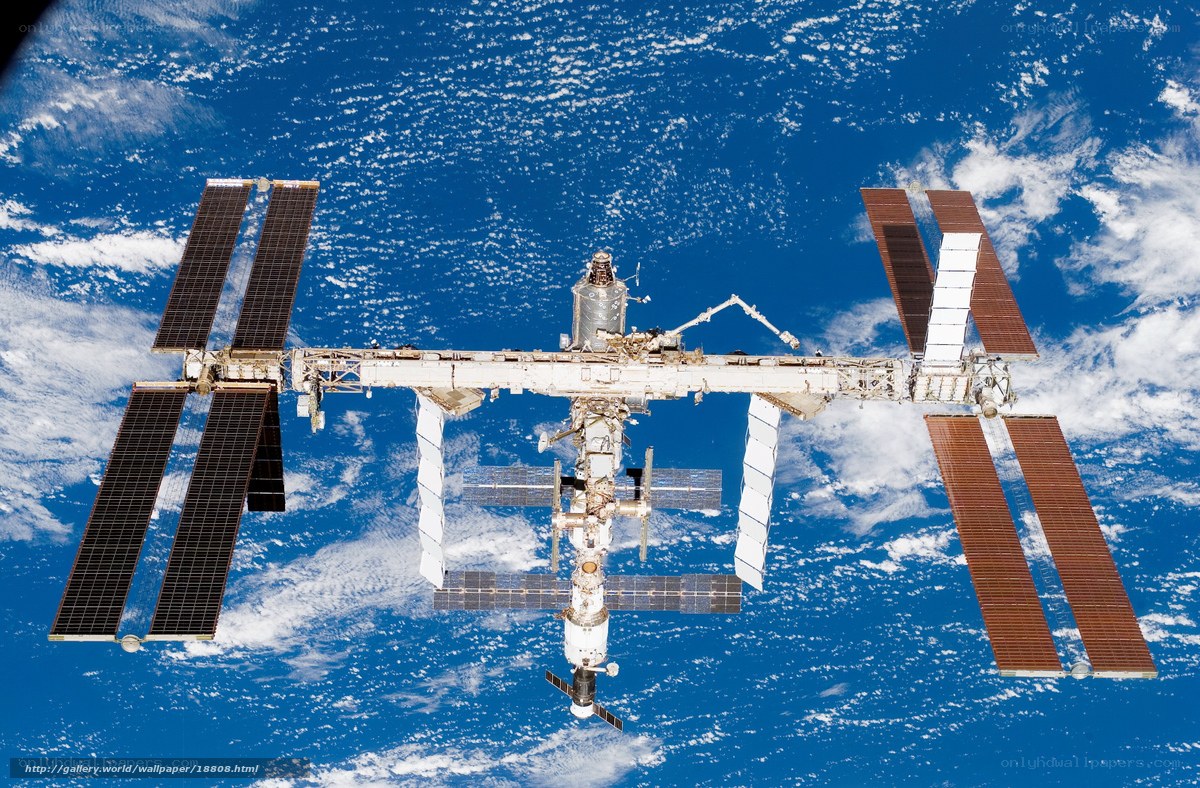 International Space Station orbiting Earth