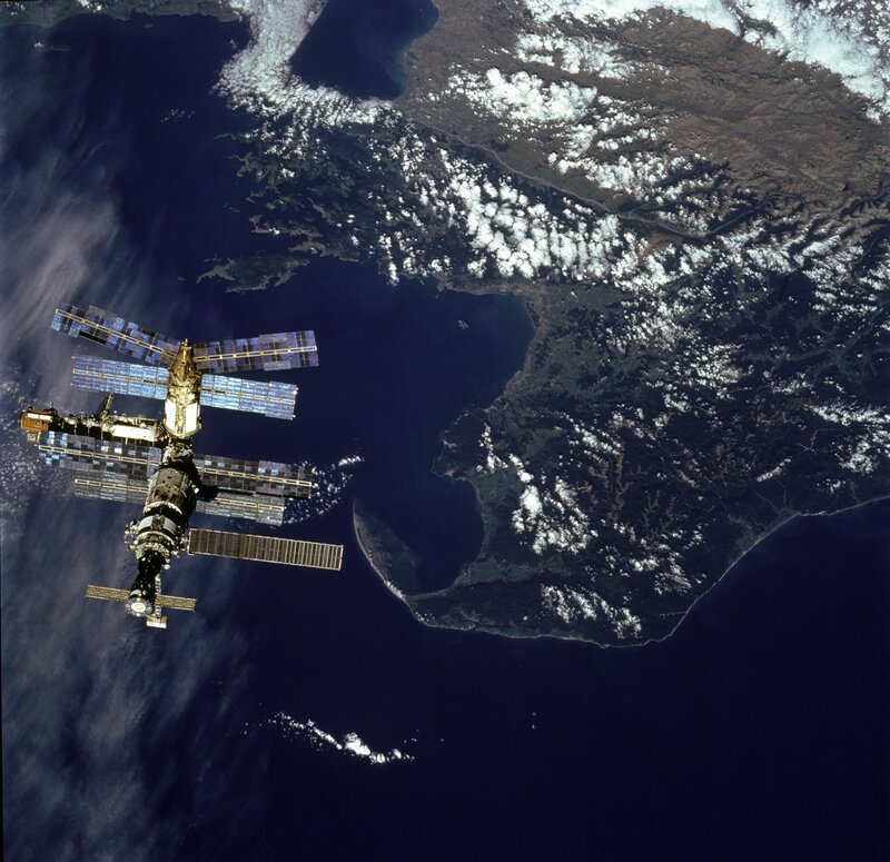 International Space Station over Earth