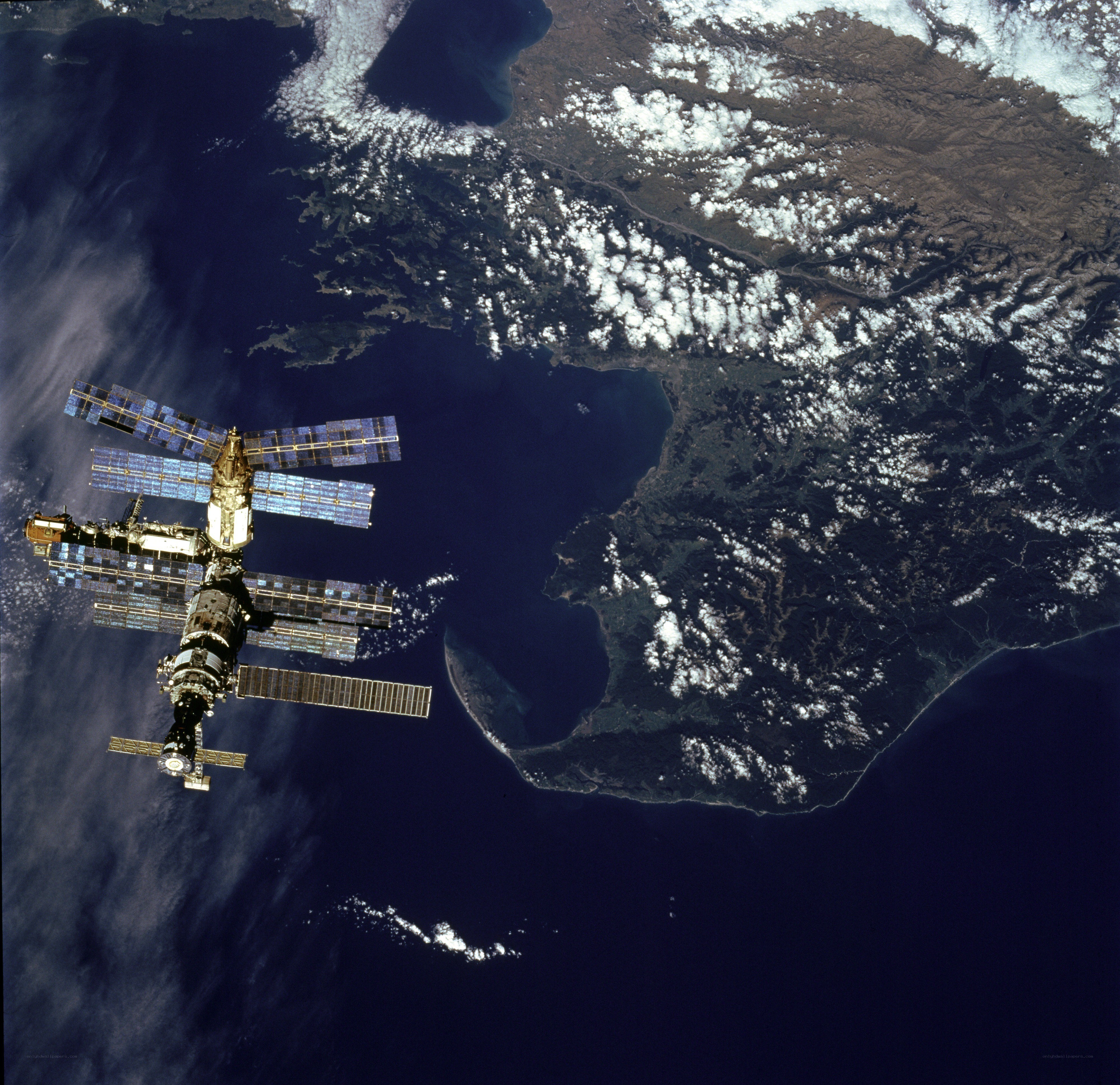 International Space Station over Earth