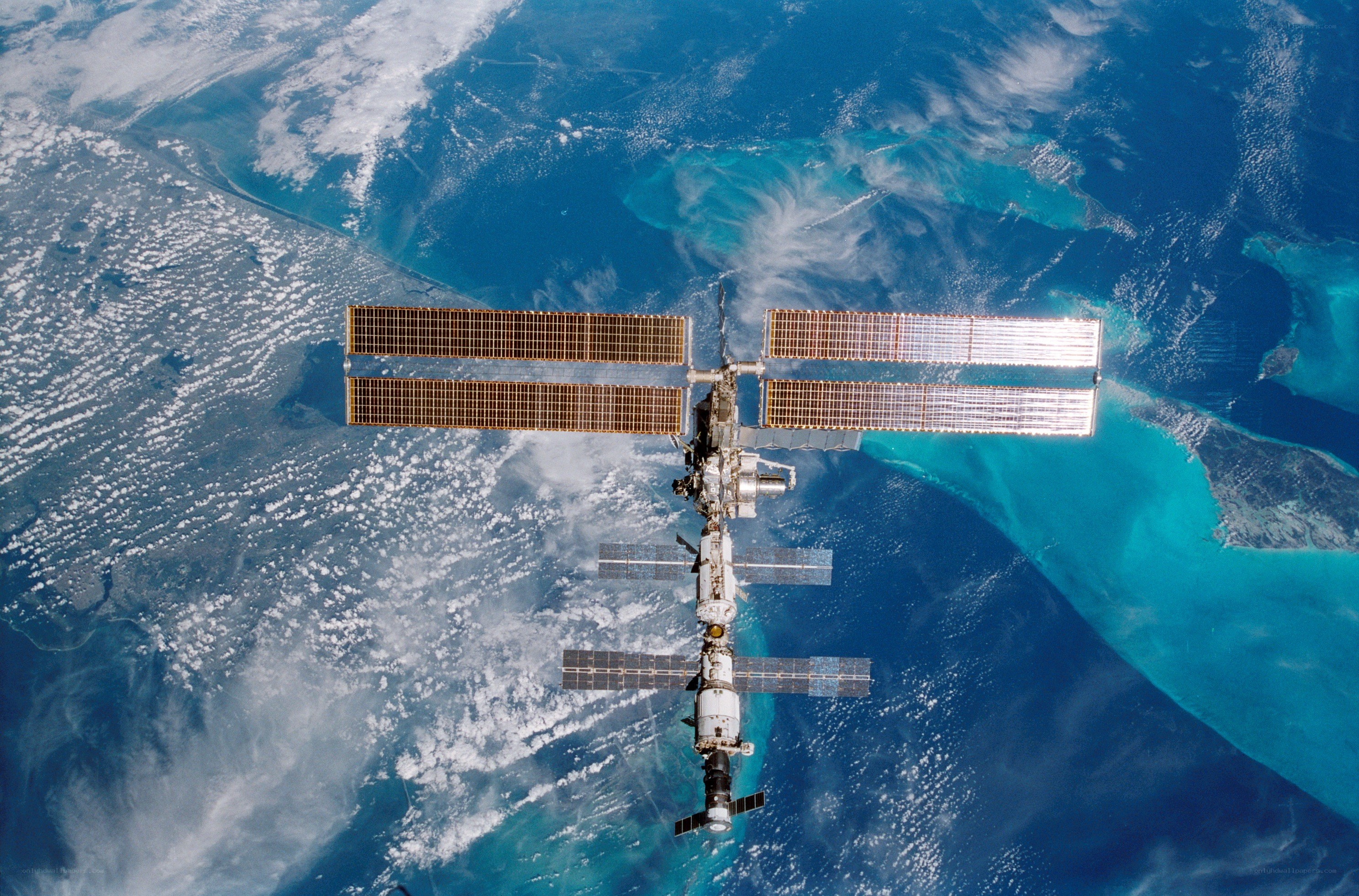 International Space Station over Earth