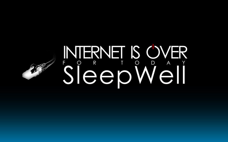 Internet Cable and Text — Black, Dramatic