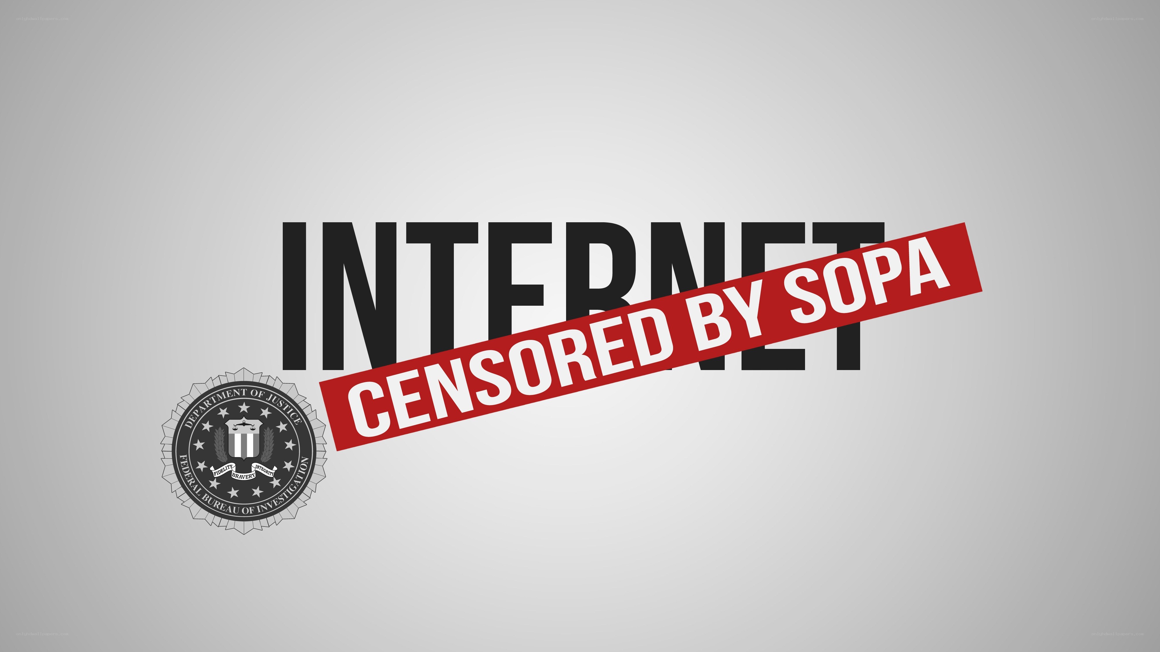 Internet censored by SOPA
