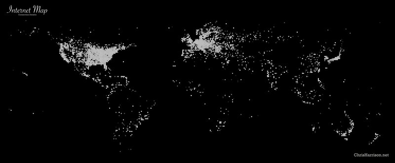 Internet Connection Density Map