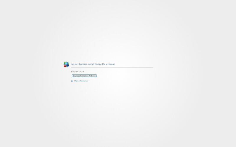 Internet Explorer error page