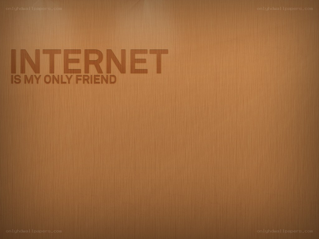 internet is my only friend