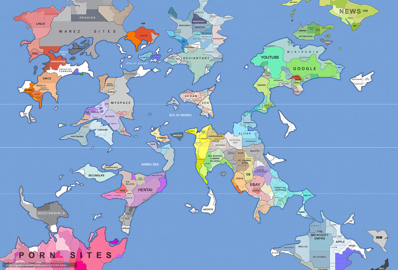 Internet Map of Websites