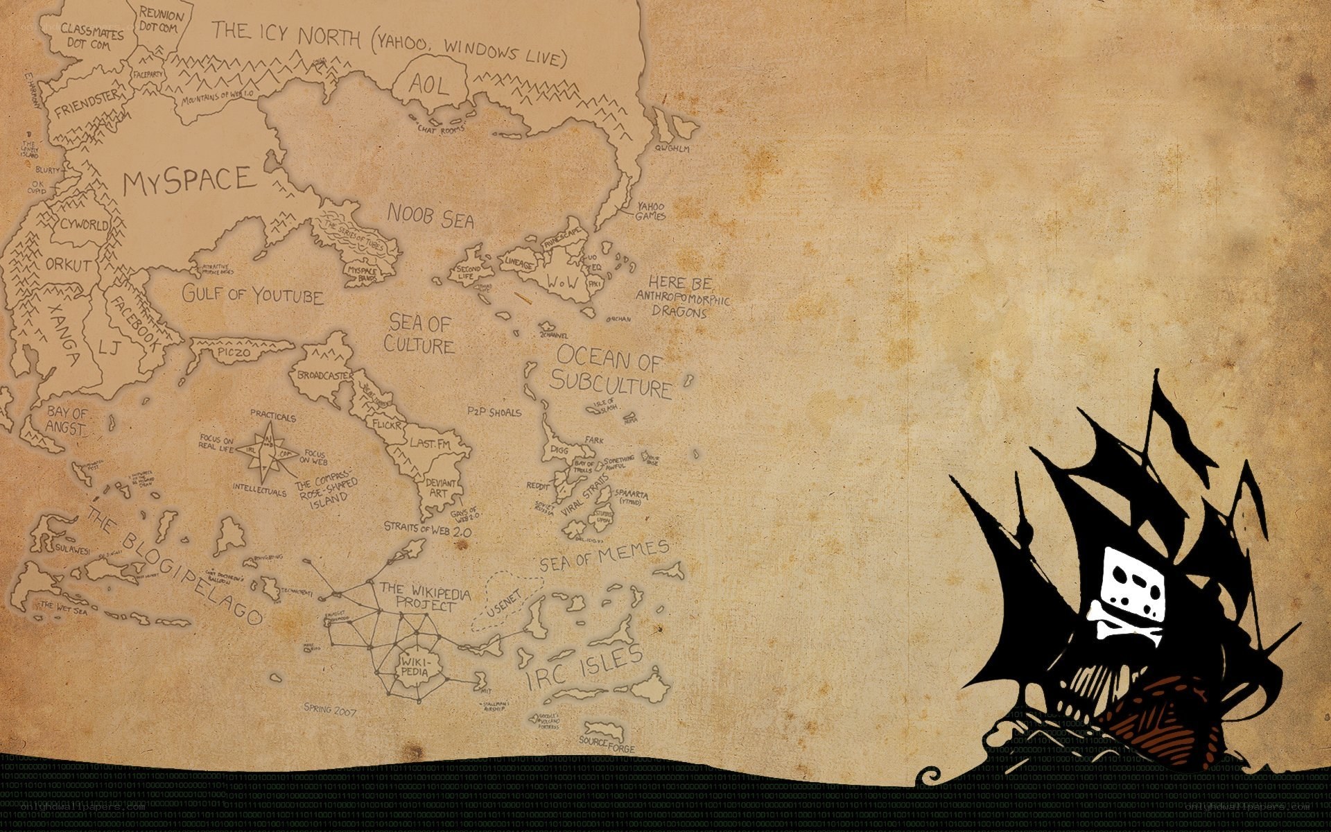 Internet Map Pirate Ship