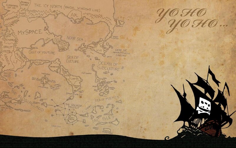 Internet map pirate ship