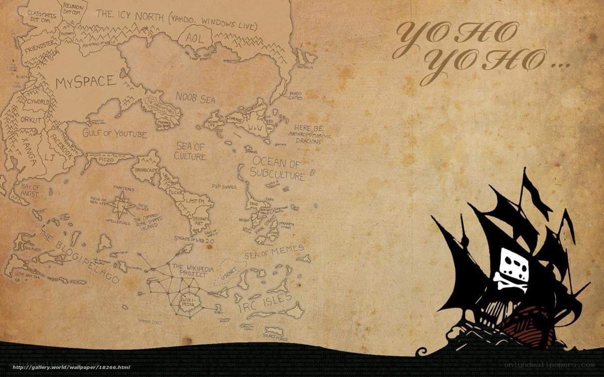 Internet map pirate ship