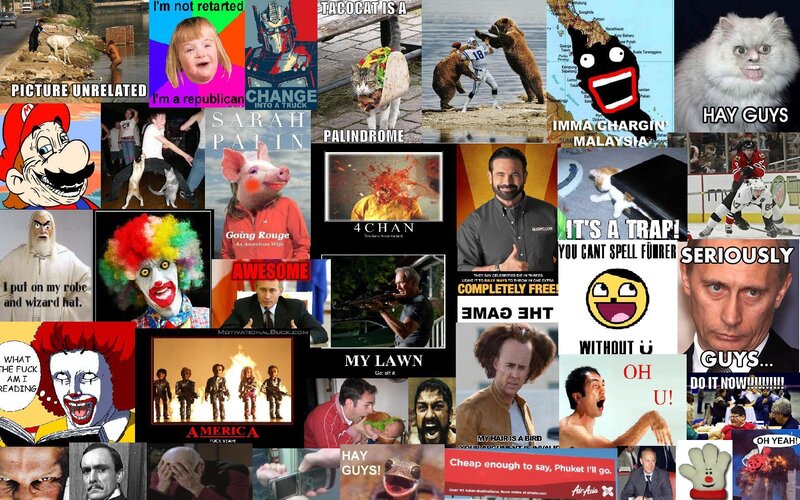 Internet meme collage
