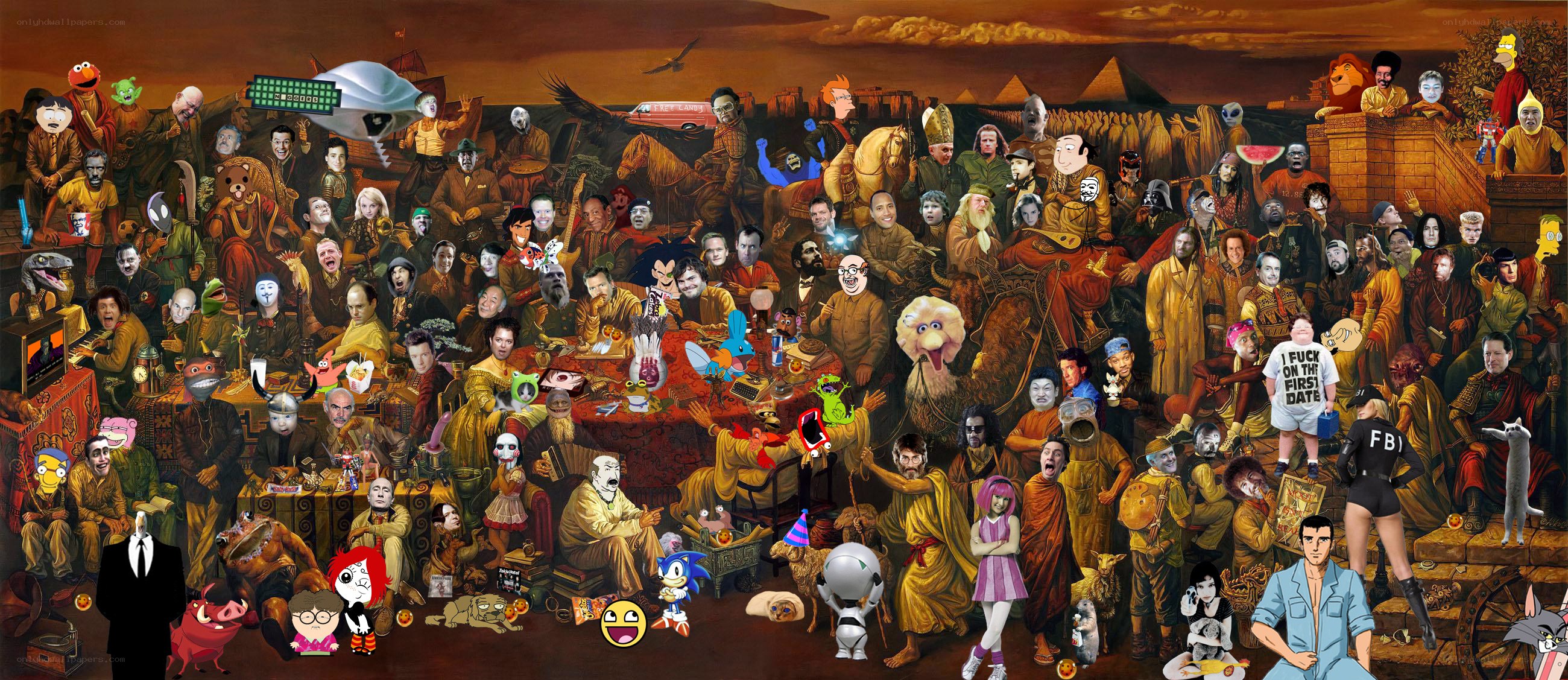 Internet meme collage artwork