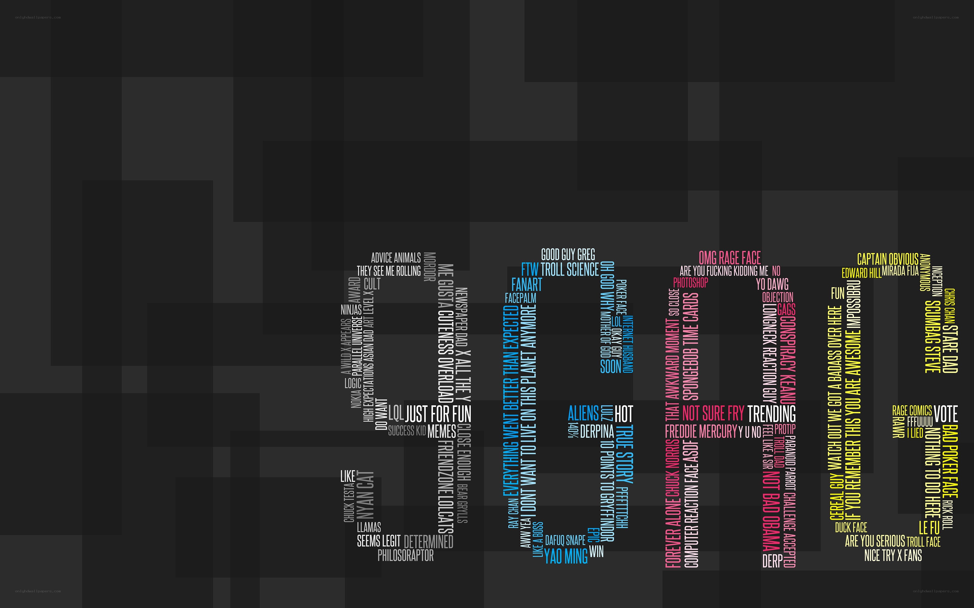 internet meme word cloud