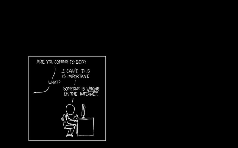 Internet outrage cartoon