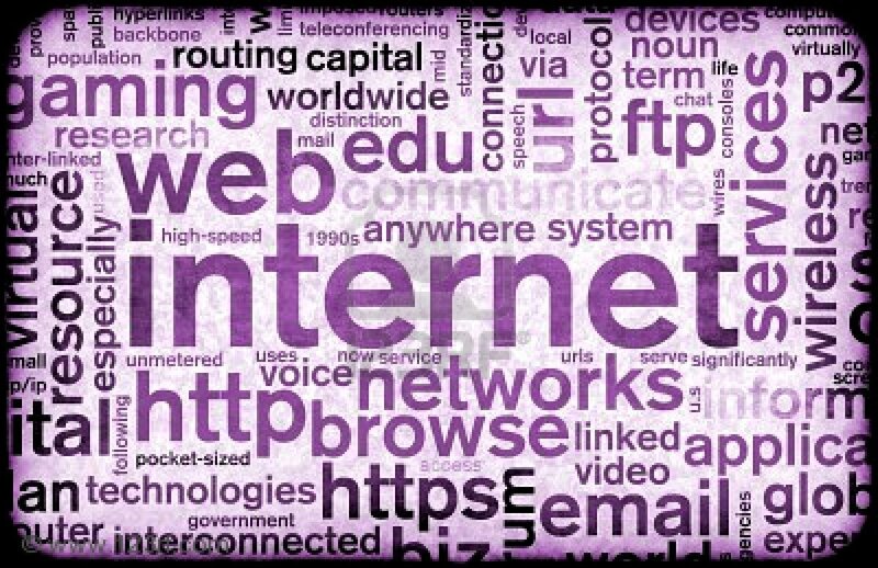 Internet word cloud