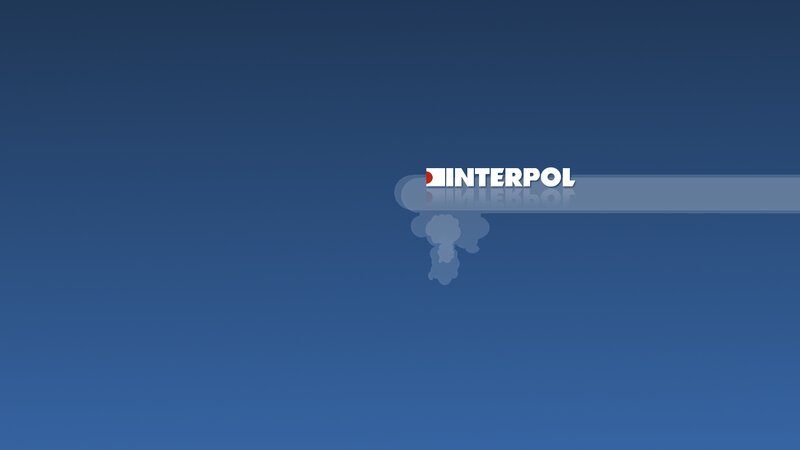 Interpol Logo on Blue