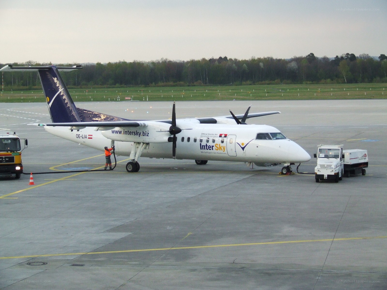 InterSky aircraft on tarmac