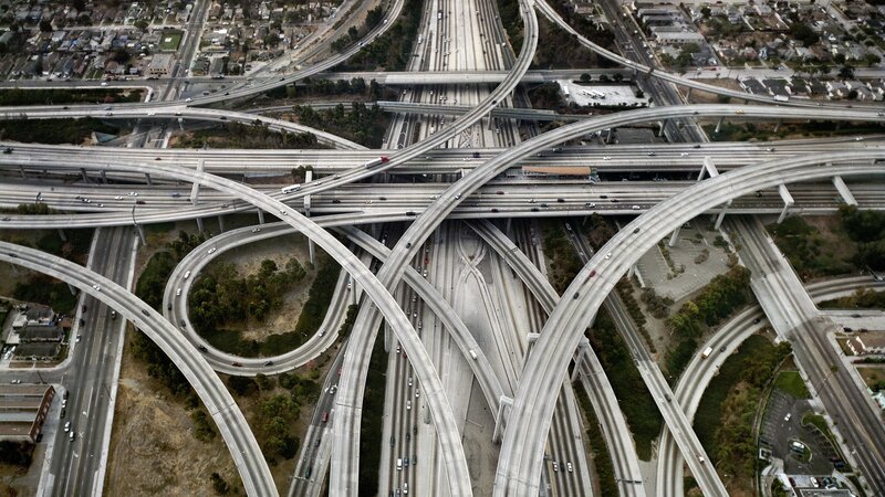 Interstate Highway Interchange — Gray, Industrial
