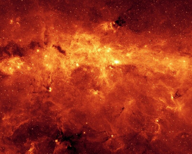 Interstellar Gas Cloud — Orange