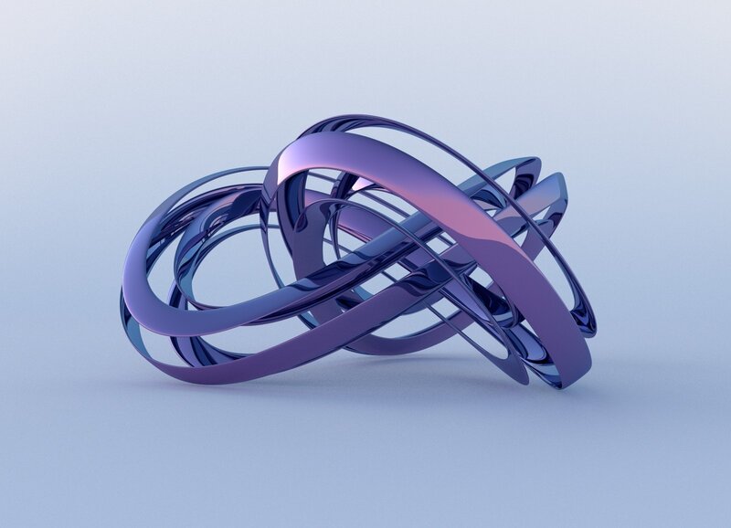 Interwoven Purple Rings