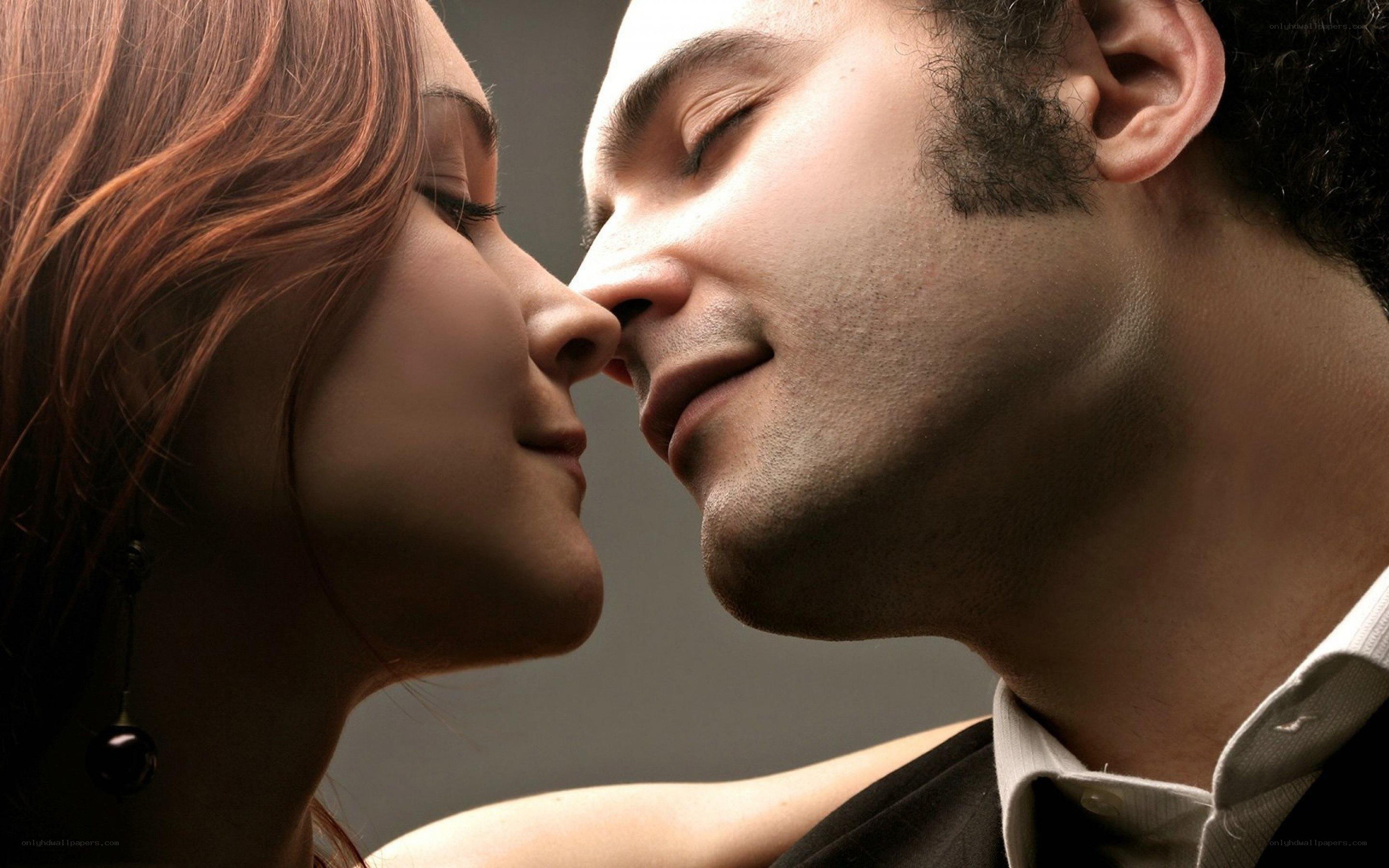 intimate couple moment
