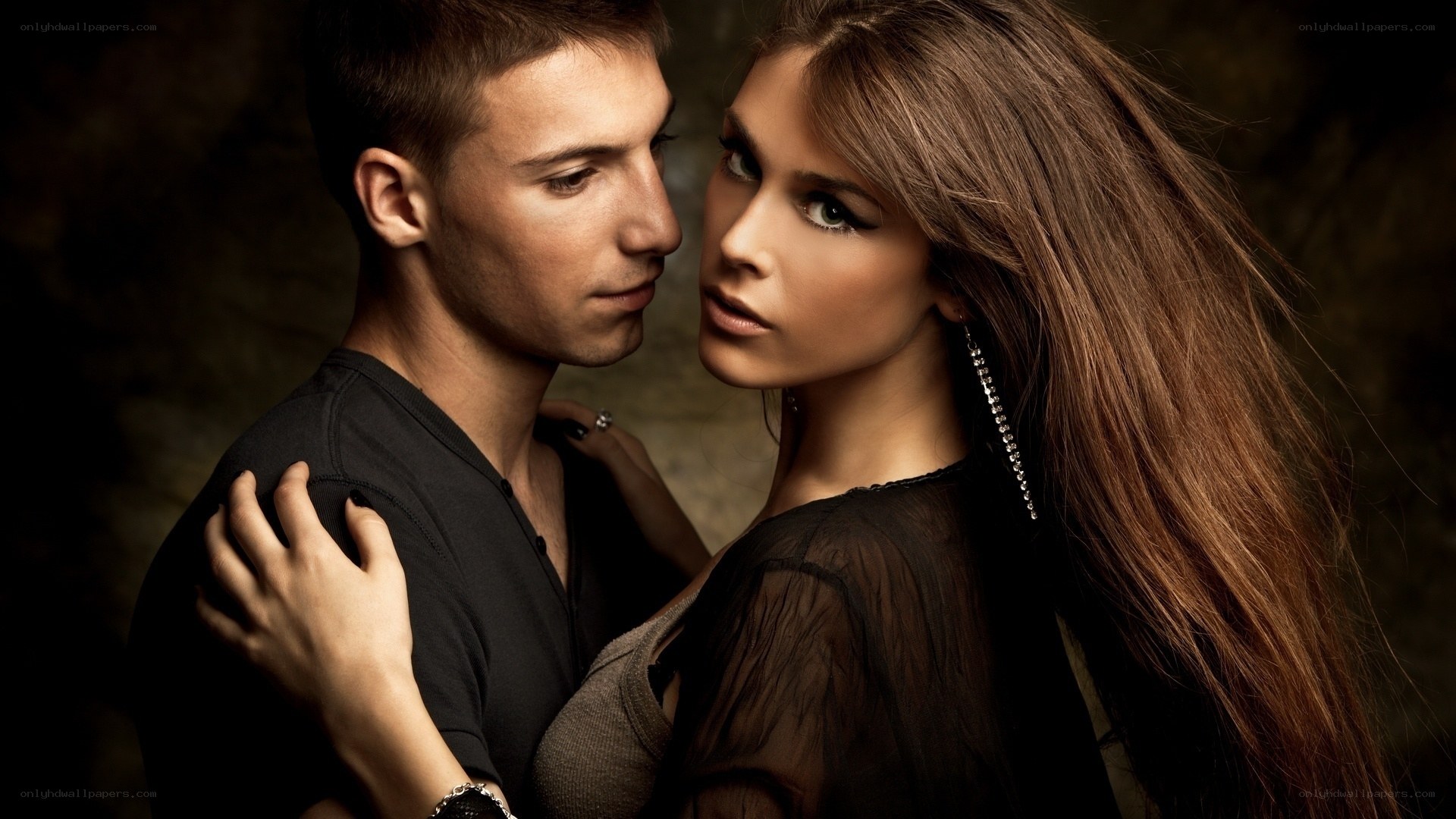 intimate couple portrait