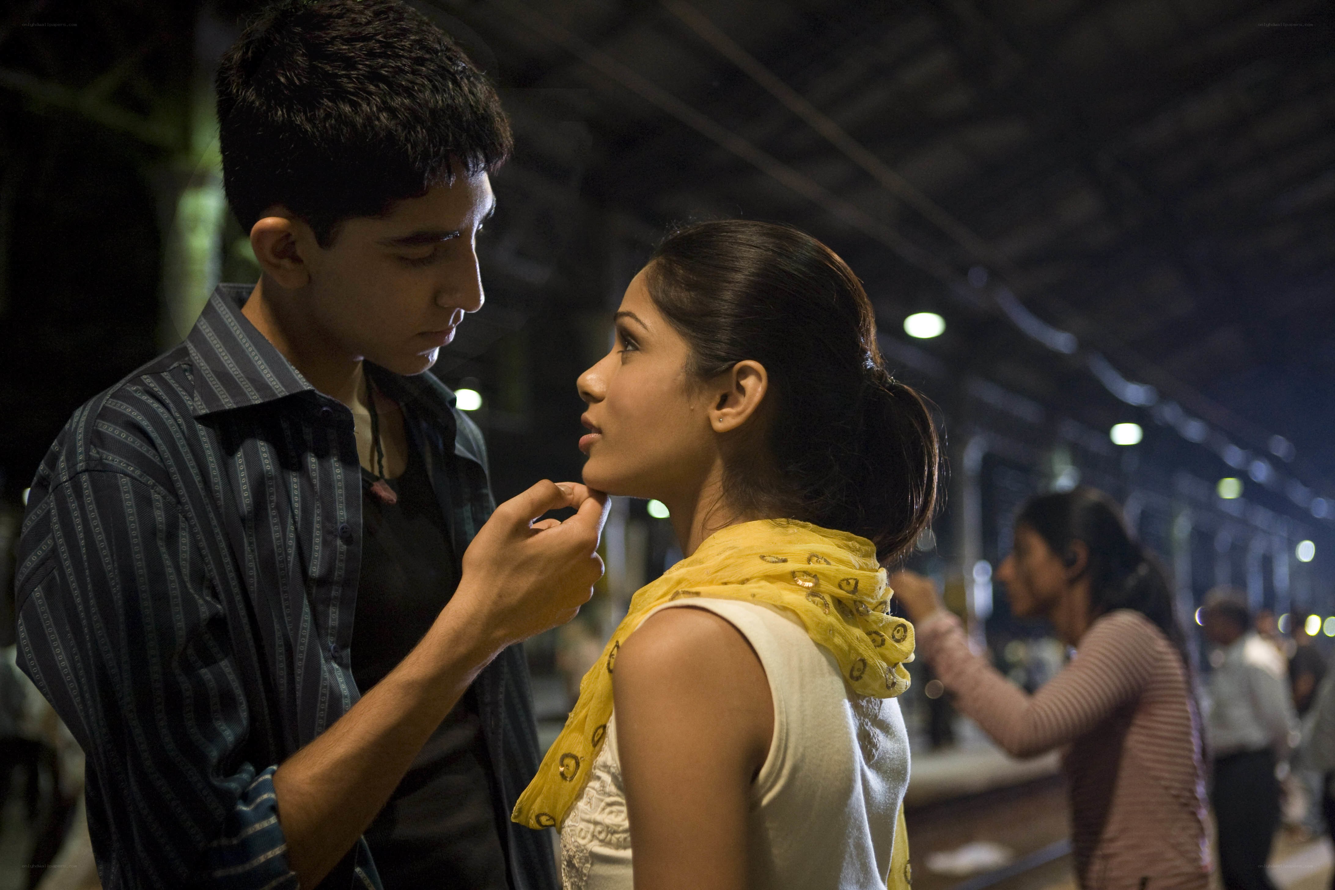 intimate moment at train station