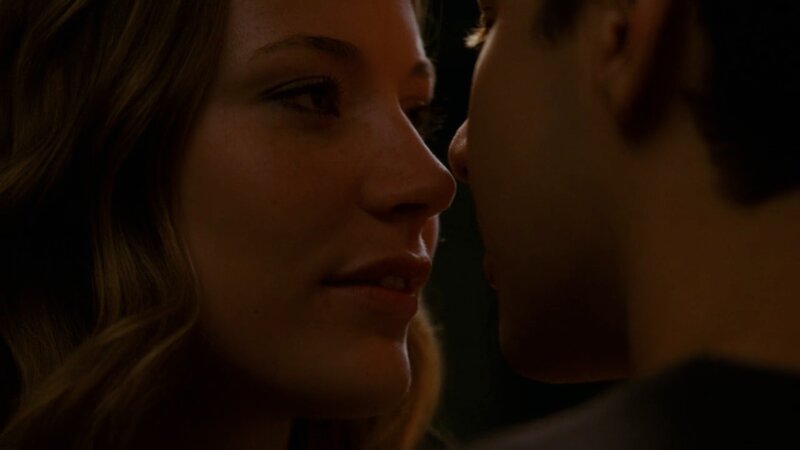 intimate moment between two people