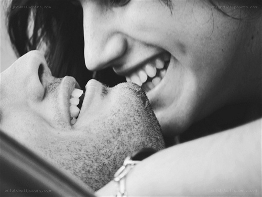 intimate moment between two people
