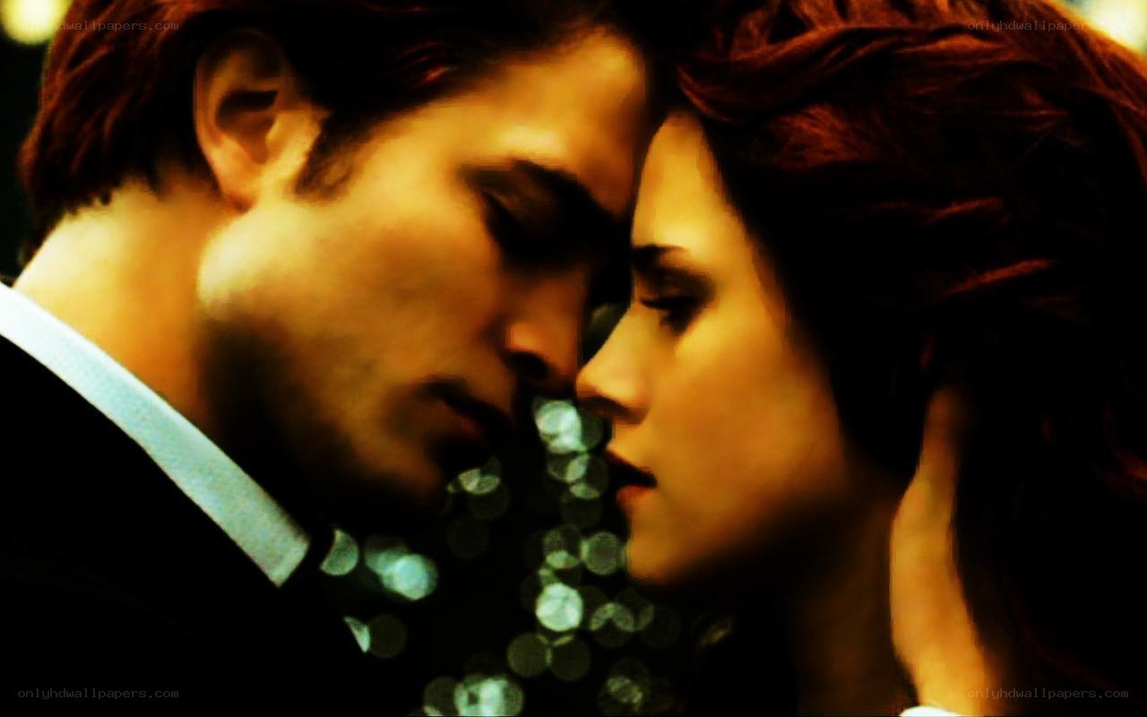 intimate moment between two people
