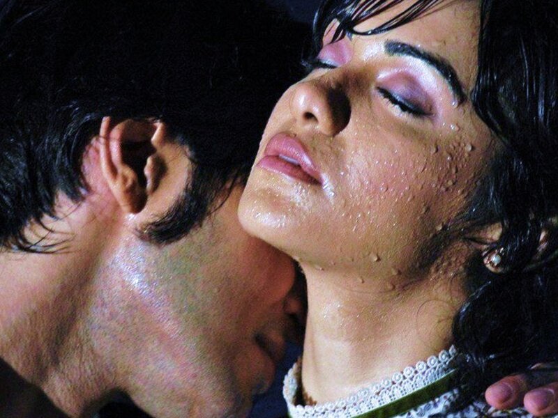 intimate moment between two people