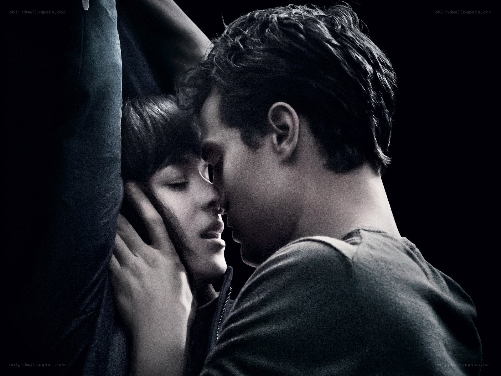 intimate moment between two people