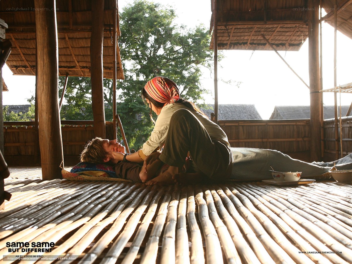 intimate moment on bamboo floor